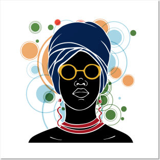 Black Beauty - Blue Turban Posters and Art